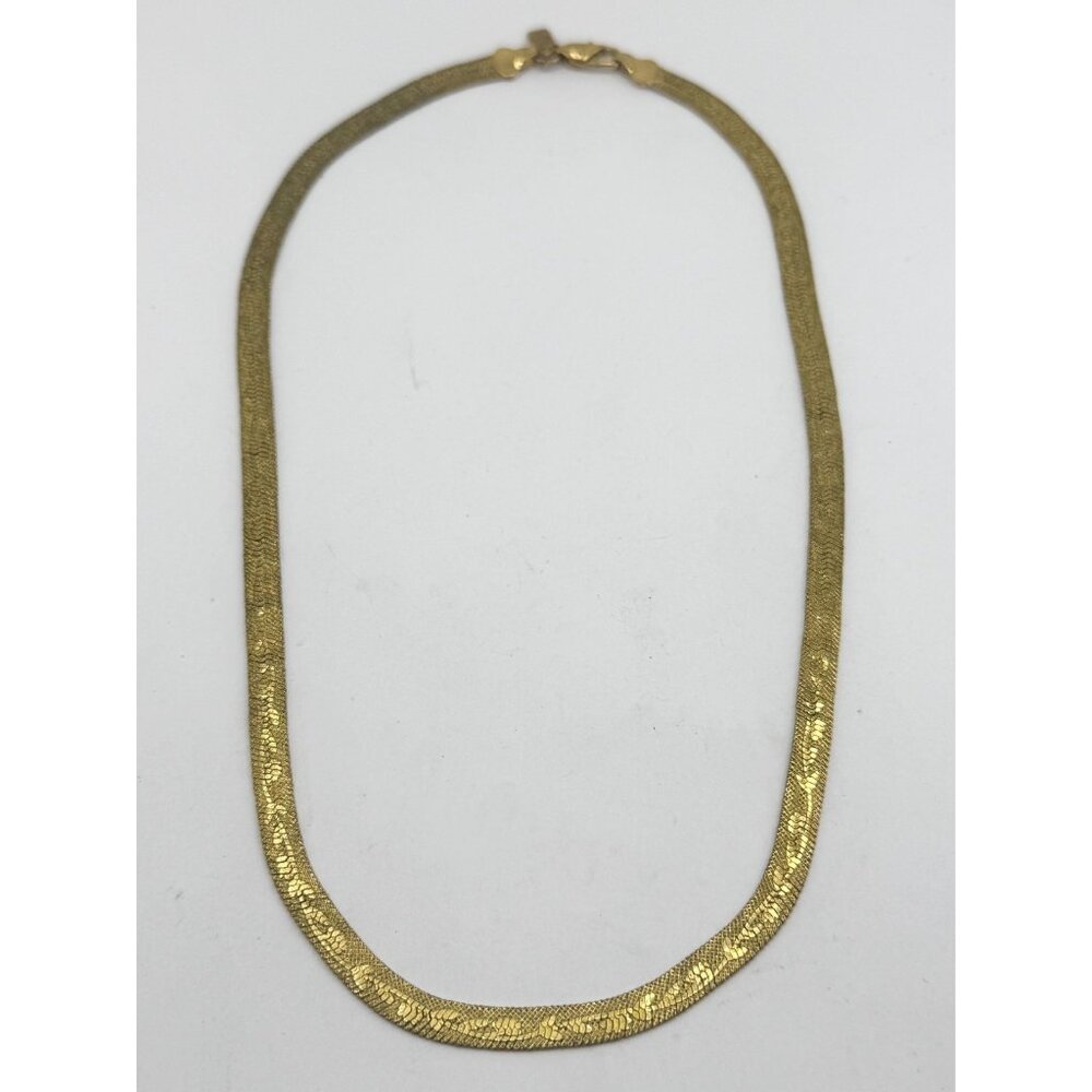 Vintage Lady Remington gold floral chain necklace